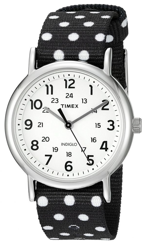 Timex Weekender Tw2p86600 Kello Valkoinen / Tekstiili