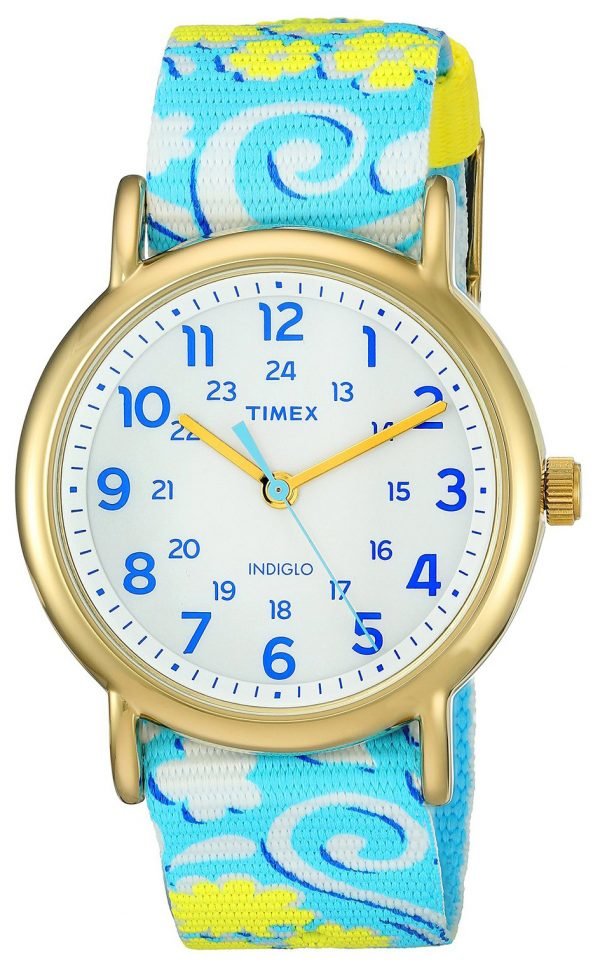 Timex Weekender Tw2p90100 Kello Valkoinen / Tekstiili