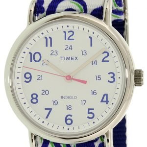 Timex Weekender Tw2p90200 Kello Valkoinen / Tekstiili