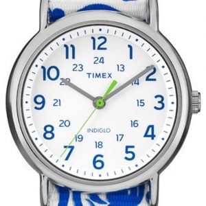 Timex Weekender Tw2p90300 Kello Valkoinen / Tekstiili