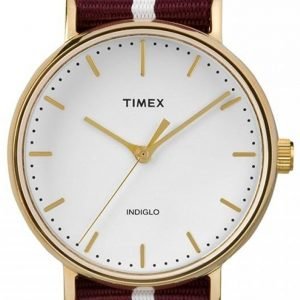 Timex Weekender Tw2p98100 Kello Valkoinen / Tekstiili