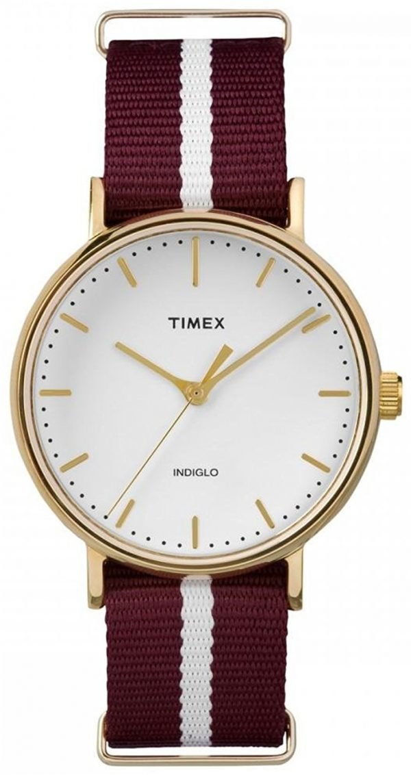 Timex Weekender Tw2p98100 Kello Valkoinen / Tekstiili