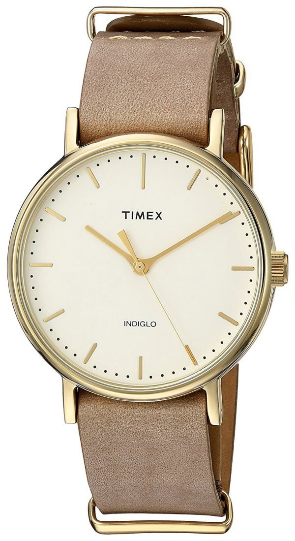 Timex Weekender Tw2p98400 Kello Samppanja / Nahka