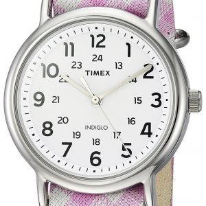 Timex Weekender Tw2r24200 Kello Valkoinen / Tekstiili