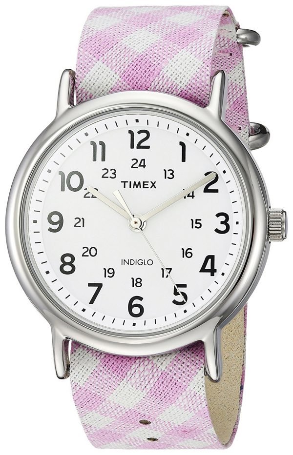 Timex Weekender Tw2r24200 Kello Valkoinen / Tekstiili