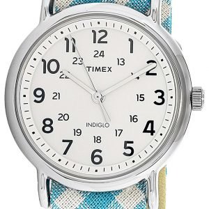 Timex Weekender Tw2r24400 Kello Valkoinen / Tekstiili