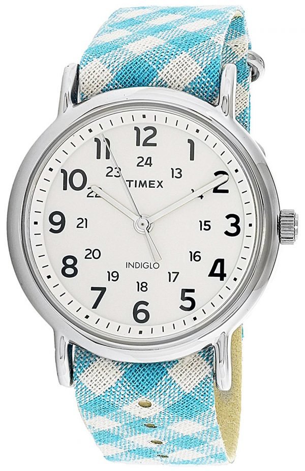 Timex Weekender Tw2r24400 Kello Valkoinen / Tekstiili