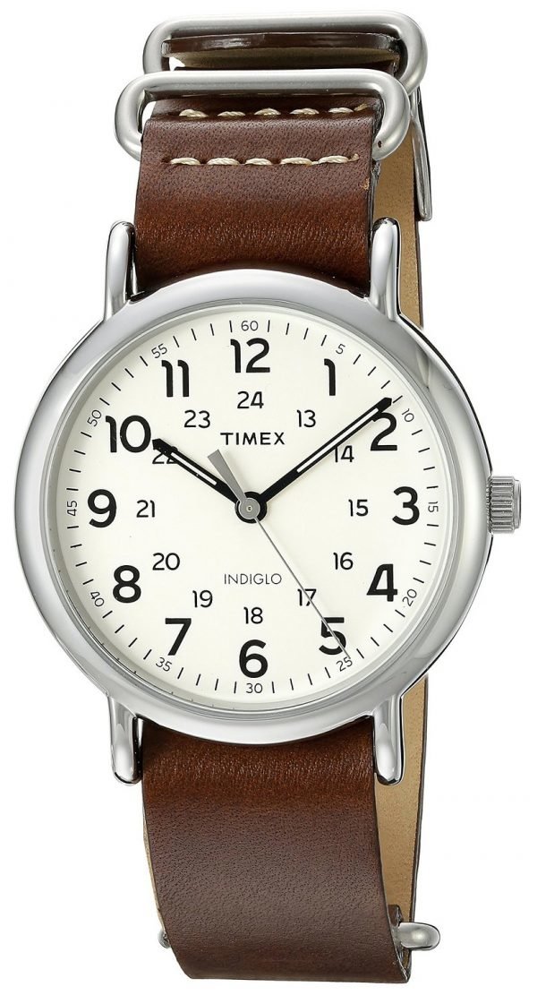 Timex Weekender Twg012500qm Kello Valkoinen / Nahka