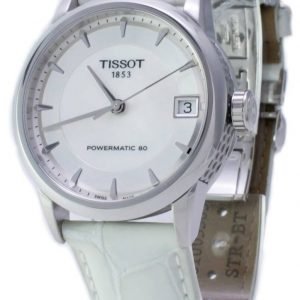 Tissot Luxury T086.207.16.111.00 Kello Valkoinen / Nahka