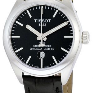 Tissot Pr 100 Lady Cosc T101.251.16.051.00 Kello Musta / Nahka