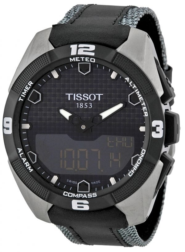 Tissot Prs 516 T091.420.46.051.01 Kello Musta / Tekstiili