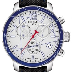 Tissot Quickster T095.417.17.037.00 Kello Hopea / Nahka