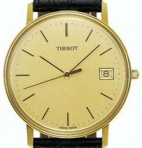 Tissot T-Gold Goldrun T71.3.401.21 Kello Samppanja / Nahka