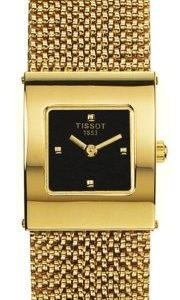 Tissot T-Gold T73.3.321.51 Kello Musta / 18k Keltakultaa