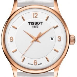 Tissot T-Gold T914.210.46.017.00 Kello Valkoinen / Nahka