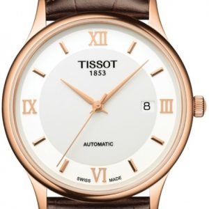 Tissot T-Gold T914.407.76.018.00 Kello Valkoinen / Nahka