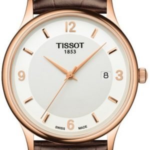 Tissot T-Gold T914.410.46.017.00 Kello Valkoinen / Nahka