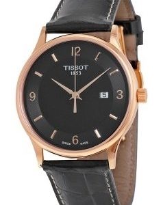 Tissot T-Gold T914.410.46.057.00 Kello Musta / Nahka