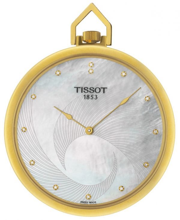 Tissot T-Pocket Lepine Diamonds T82.4.502.76 Kello Valkoinen