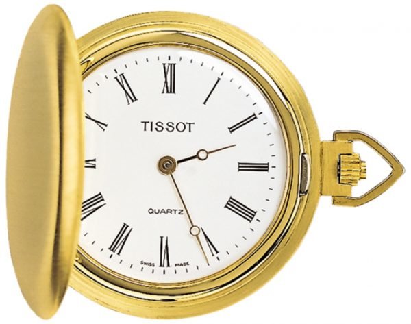 Tissot T-Pocket Savonnette Quartz T83.2.504.13 Kello Valkoinen