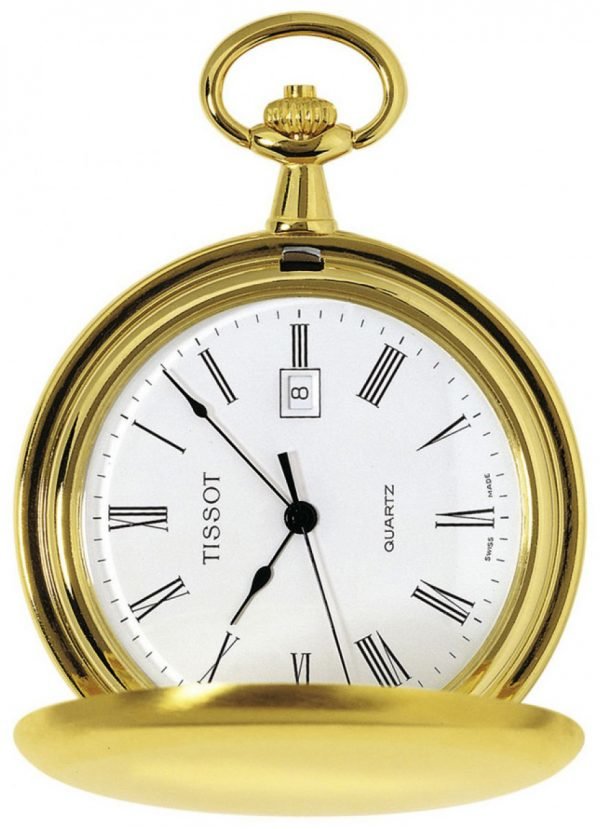 Tissot T-Pocket Savonnette Quartz T83.4.508.13 Kello Valkoinen