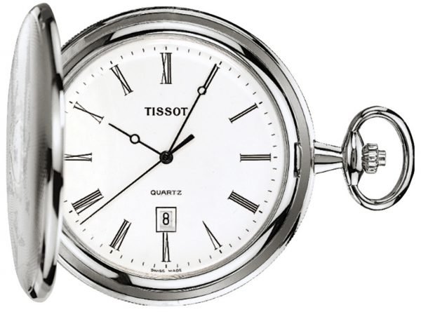 Tissot T-Pocket Savonnette Quartz T83.6.508.13 Kello Valkoinen