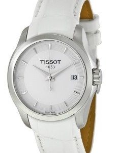 Tissot T035.210.16.011.00 Kello Valkoinen / Nahka