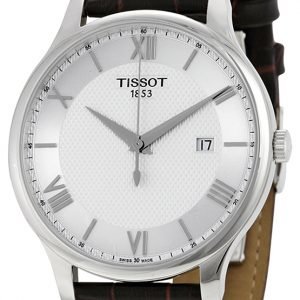 Tissot Tradition Gent T063.610.16.038.00 Kello Hopea / Nahka