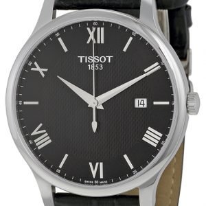 Tissot Tradition Gent T063.610.16.058.00 Kello Musta / Nahka