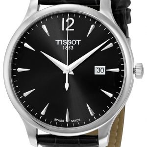 Tissot Tradition Gent T063.610.16.087.00 Kello Musta / Nahka