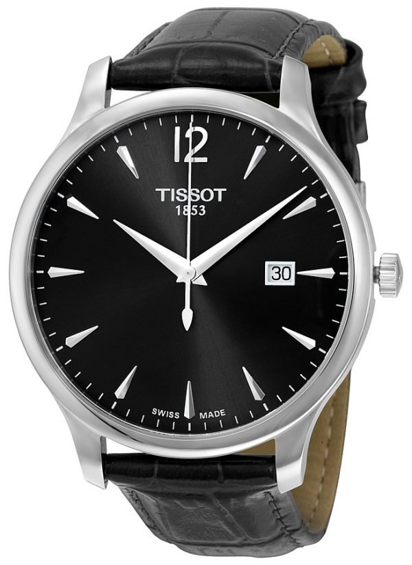 Tissot Tradition Gent T063.610.16.087.00 Kello Musta / Nahka