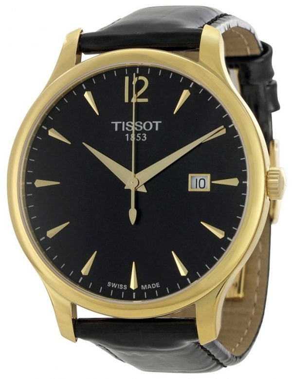 Tissot Tradition Gent T063.610.36.057.00 Kello Musta / Nahka