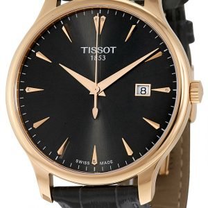 Tissot Tradition Gent T063.610.36.086.00 Kello Musta / Nahka