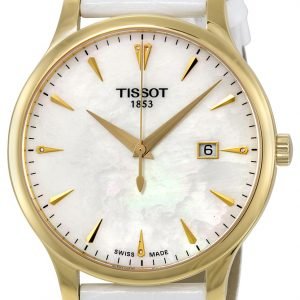 Tissot Tradition Gent T063.610.36.116.00 Kello Valkoinen / Nahka