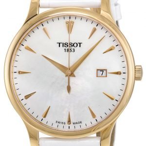 Tissot Tradition Gent T063.610.36.116.01 Kello Valkoinen / Nahka