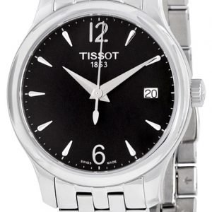 Tissot Tradition Lady T063.210.11.057.00 Kello Musta / Teräs