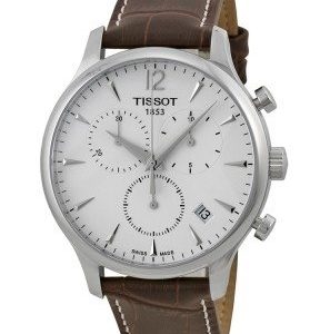 Tissot Tradition T063.617.16.037.00 Kello Valkoinen / Nahka