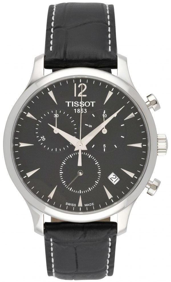 Tissot Tradition T063.617.16.057.00 Kello Musta / Nahka