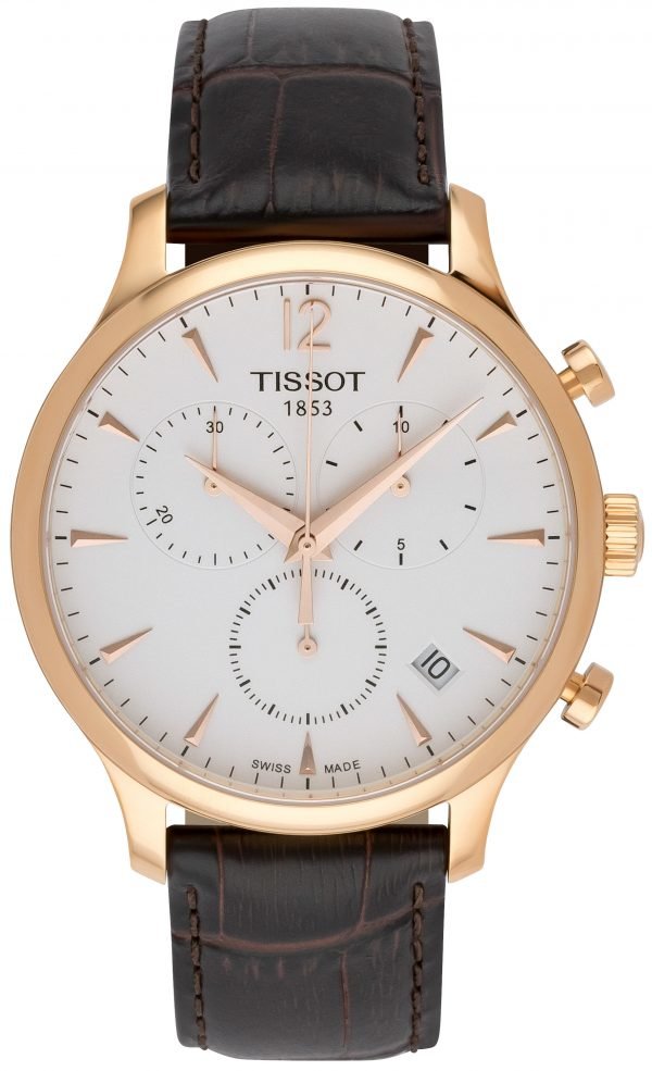 Tissot Tradition T063.617.36.037.00 Kello Valkoinen / Nahka