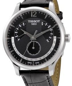 Tissot Tradition T063.637.16.057.00 Kello Musta / Nahka