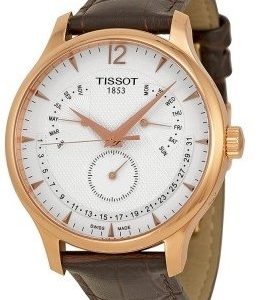 Tissot Tradition T063.637.36.037.00 Kello Valkoinen / Nahka