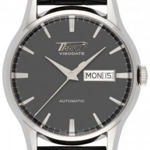 Tissot Visodate T019.430.16.051.01 Kello Musta / Nahka