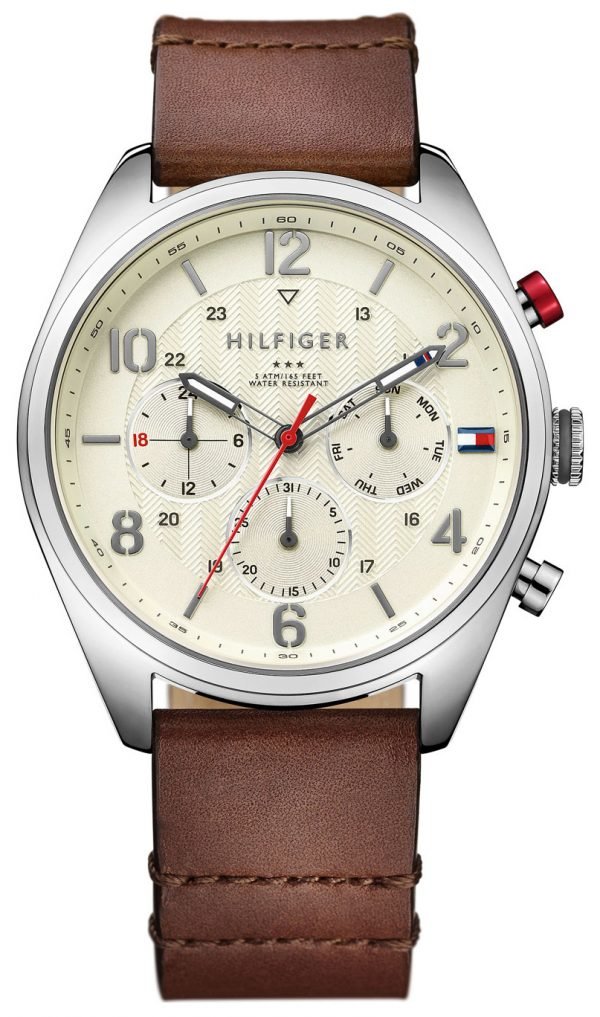 Tommy Hilfiger Corbin 1791208 Kello Valkoinen / Nahka