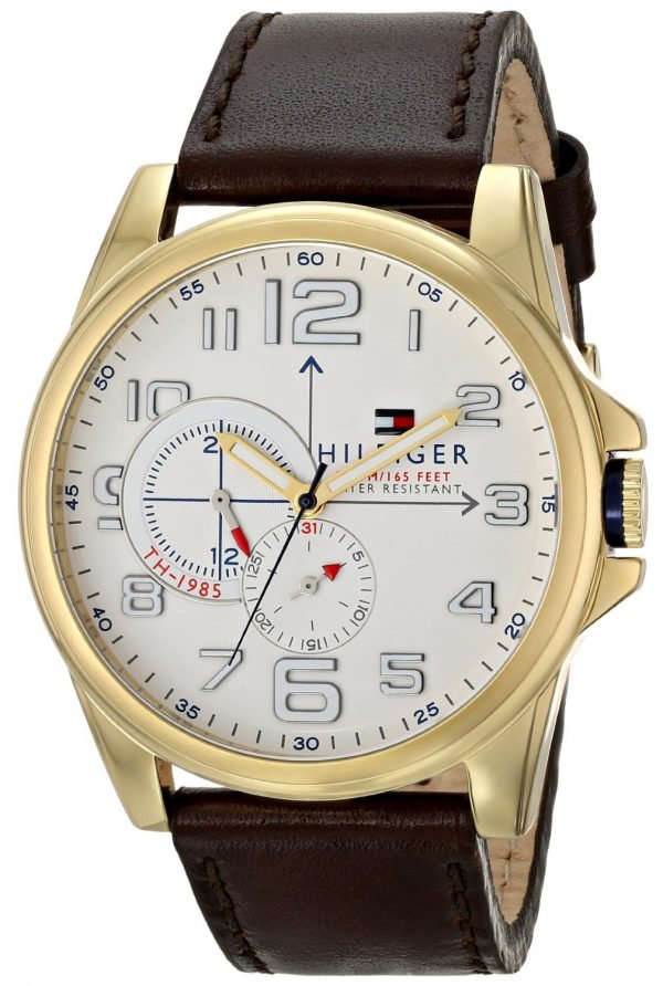 Tommy Hilfiger Frederick 1791003 Kello Valkoinen / Nahka