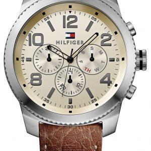 Tommy Hilfiger Graham 1791107 Kello Valkoinen / Nahka