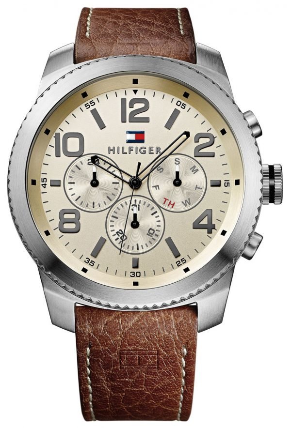 Tommy Hilfiger Graham 1791107 Kello Valkoinen / Nahka