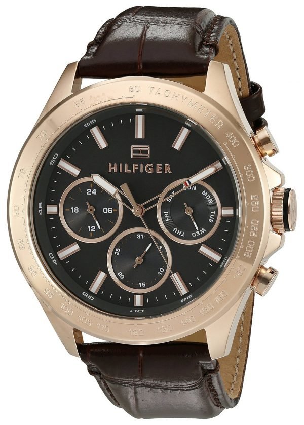 Tommy Hilfiger Hudson 1791225 Kello Musta / Nahka