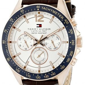 Tommy Hilfiger Luke 1791118 Kello Valkoinen / Nahka