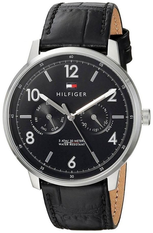 Tommy Hilfiger Sport 1791356 Kello Musta / Nahka