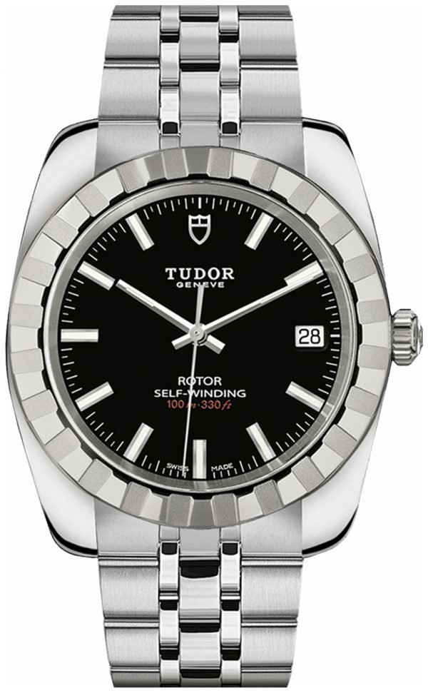 Tudor Classic Date 21010-0002 Kello Musta / Teräs